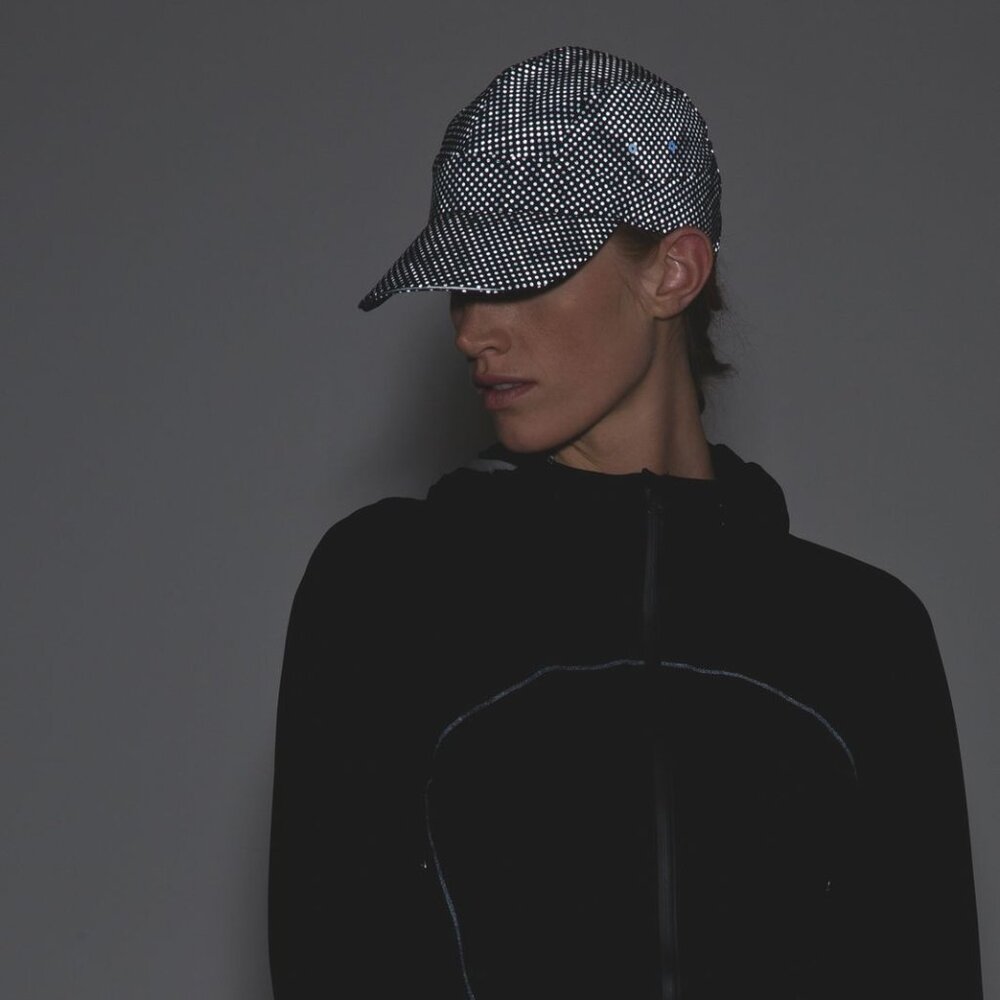 HTF GUC Lululemon Race To Place Run Hat Reflective Ravish Leptile O/S